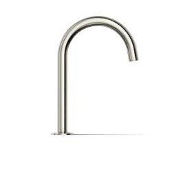 Deck-mount bath spout with Tube design