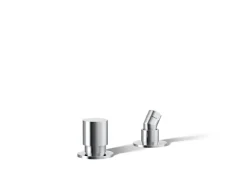 Deck-mount handshower holder and two-way diverter valve
