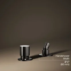 Deck-mount handshower holder and two-way diverter valve