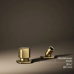 Deck-mount handshower holder and two-way diverter valve