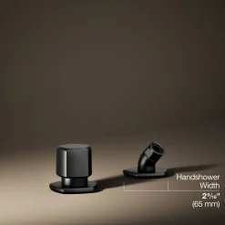 Deck-mount handshower holder and two-way diverter valve