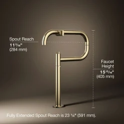 Deck-mount pot filler