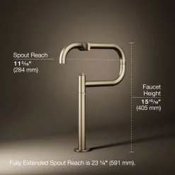 Deck-mount pot filler