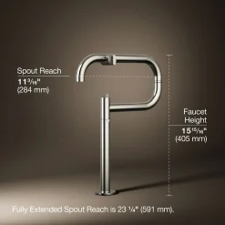 Deck-mount pot filler
