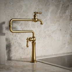 Deck-mount pot filler