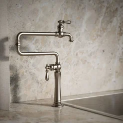 Deck-mount pot filler