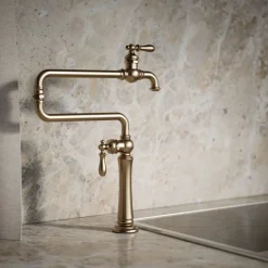 Deck-mount pot filler