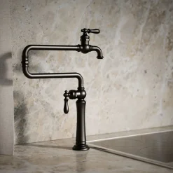 Deck-mount pot filler