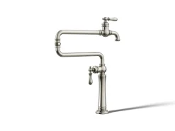 Deck-mount pot filler