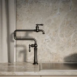 Deck-mount pot filler