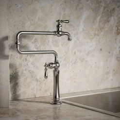 Deck-mount pot filler