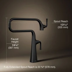 Deck-mount pot filler