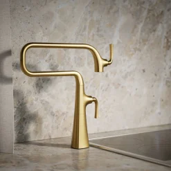 Deck-mount pot filler