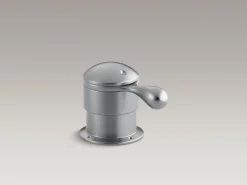 Deck-mount trim for transfer valve/vacuum breaker with lever handle, valve not included