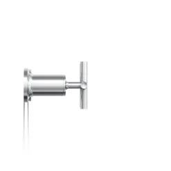Deck- or wall-mount bath faucet handle trim with cross design
