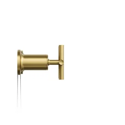 Deck- or wall-mount bath faucet handle trim with cross design