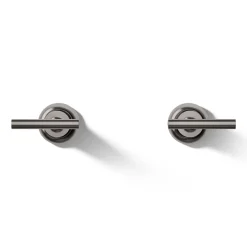 Deck- or wall-mount bath faucet handle trim with lever design