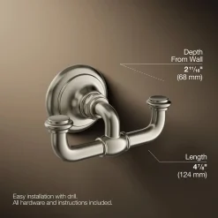 Double robe hook
