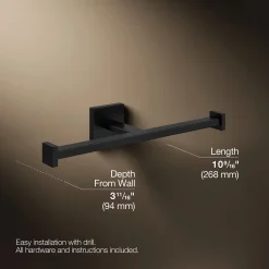 Double toilet paper holder