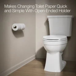 Double toilet paper holder