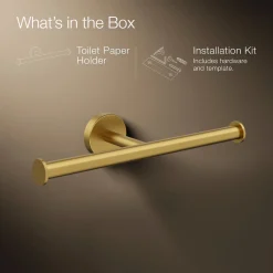 Double toilet paper holder