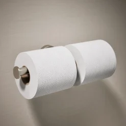 Double toilet paper holder