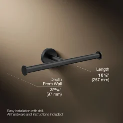 Double toilet paper holder