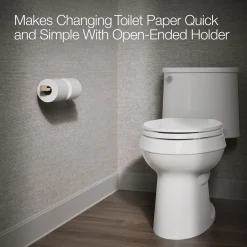 Double toilet paper holder