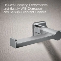 Double toilet paper holder