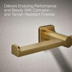 Double toilet paper holder
