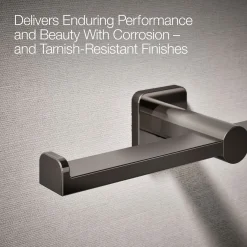 Double toilet paper holder