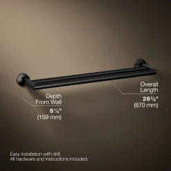 Double towel bar
