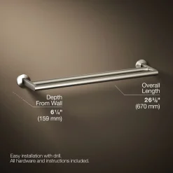 Double towel bar