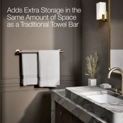 Double towel bar