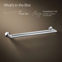 Double towel bar