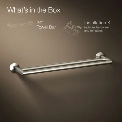 Double towel bar