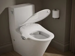 D-shaped manual bidet toilet seat