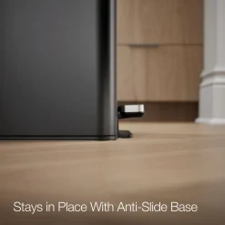 Dual-compartment step trash can