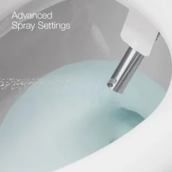 Dual-Wand Elongated bidet toilet seat with remote control