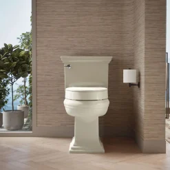 Elevated Quiet-Close™ elongated toilet seat