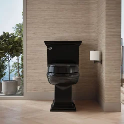 Elevated Quiet-Close™ elongated toilet seat