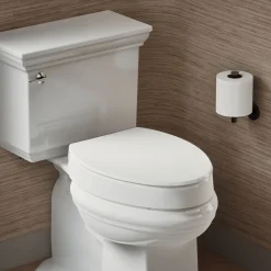 Elevated Quiet-Close™ elongated toilet seat