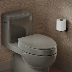 Elevated Quiet-Close™ elongated toilet seat
