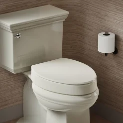 Elevated Quiet-Close™ elongated toilet seat