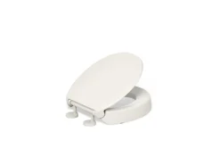 Elevated Quiet-Close™ round-front toilet seat