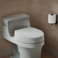Elevated Quiet-Close™ round-front toilet seat