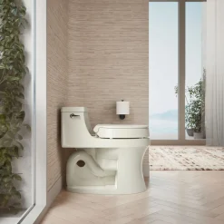 Elevated Quiet-Close™ round-front toilet seat