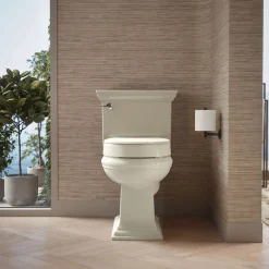 Elevated Quiet-Close™ round-front toilet seat