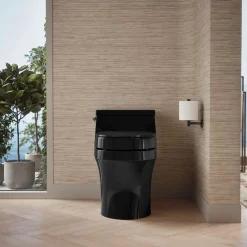 Elevated Quiet-Close™ round-front toilet seat