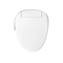 Elongated bidet toilet seat
